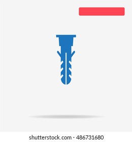 Dowel icon. Vector concept illustration for design.