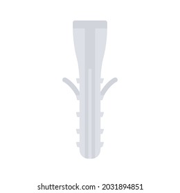 Dowel icon. Work construction element. Vector isolated on white	