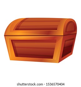 Dower chest icon. Cartoon of dower chest vector icon for web design isolated on white background