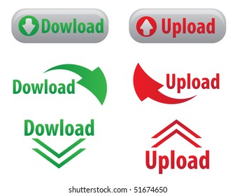 dowload and upload buttons
