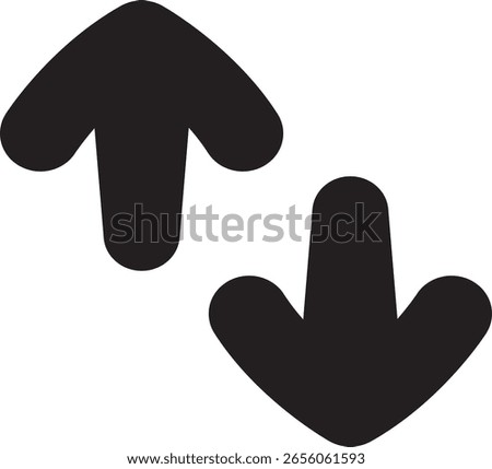 up down arow icon for comunication illustration