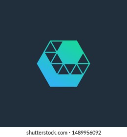 Down Arrow abstract logo design. Arrow icon. Network icon. construction concept. -vector