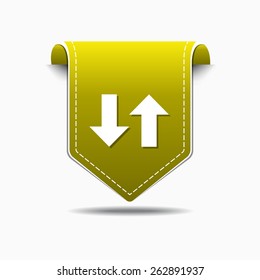 Up Down Arrow Colorful Vector Icon Design