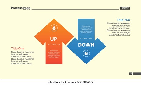 Up and Down Arrow Diagram Slide Template