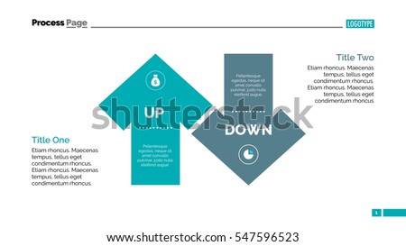 Up and Down Arrow Diagram Slide Template