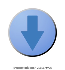 Down Arrow Direction Sign Stock Vector (Royalty Free) 2131376995 ...