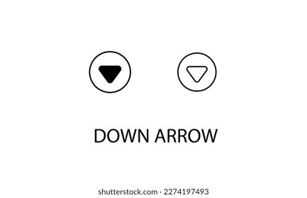 Down arrow double icon design stock illustration