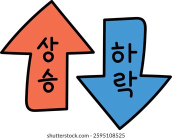 Up and Down Arrow Economic Indicators