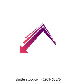 Business Professional Logo-Vorlage mit Counter-Stock-Bar, Dropdown-Verkauf
