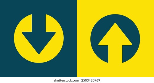 Icono de flecha arriba y abajo