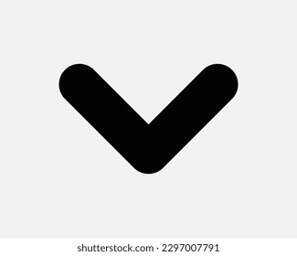 Down Arrow Icon. Below Under Underneath Bottom Downward Symbol. Download Reverse Backout Point Pointer Sign Vector Graphic Illustration Clipart Cricut