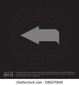 Down Arrow Icon - Black Creative Background