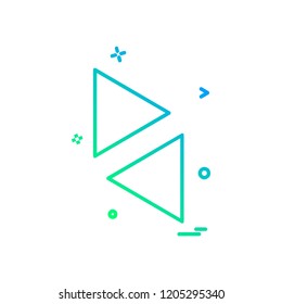 Up down arrow icon design vector