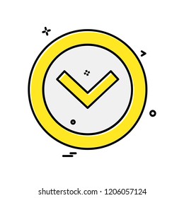 Down arrow icon design vector