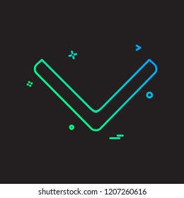Down arrow icon design vector
