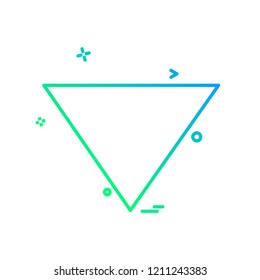 Down arrow icon design vector