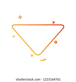 Down arrow icon design vector