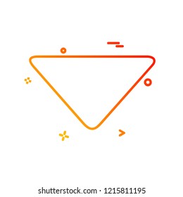 Down arrow icon design vector