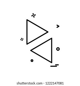Up down arrow icon design vector