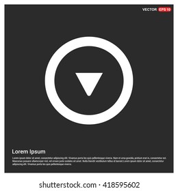 Down arrow icon. Download arrow.