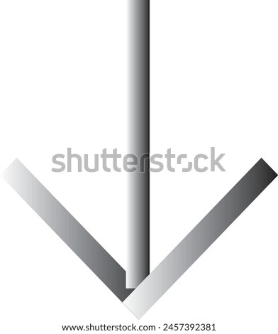 Down Arrow icon gradient color eps format
