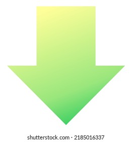 Down Arrow Icon Gradient Vector