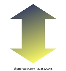 Up Down Arrow Icon Gradient Vector