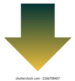 Down Arrow Icon Gradient Vector