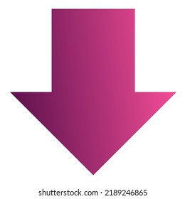 Down Arrow Icon Gradient Vector