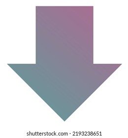 Down Arrow Icon Gradient Vector