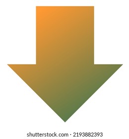 Down Arrow Icon Gradient Vector