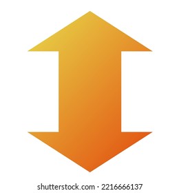 Up Down Arrow Icon Gradient Vector