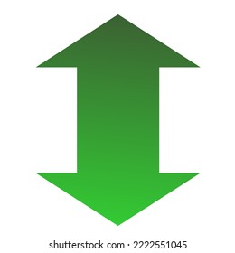 Up Down Arrow Icon Gradient Vector