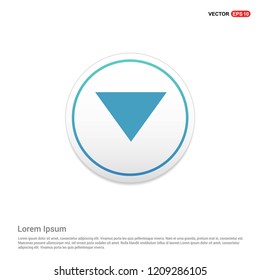 Down Arrow Icon Hexa White Background icon template - Free vector icon