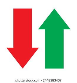Up Down Arrow Icon North South Pointer Point Lift Elevator Button Download Upload Load Loading Cursor Forward Backward Black White Vector Sign Symbol eps10