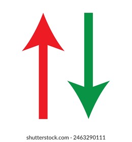 Up Down Arrow Icon North South Pointer Point Lift Elevator Button Download Upload Load Loading Cursor Forward Backward Black White Vector Sign