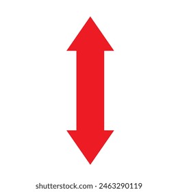 Up Down Arrow Icon North South Pointer Point Lift Elevator Button Download Upload Load Loading Cursor Forward Backward Black White Vector Sign