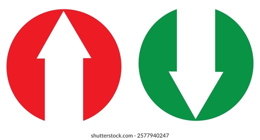 Up Down Arrow Icon North South Pointer Point Lift Elevator Button Download Upload Load design eps 10 