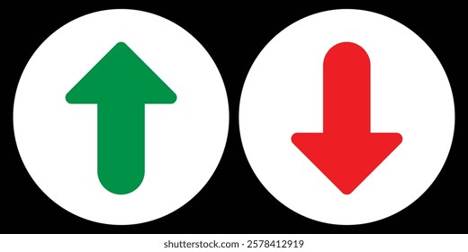 Up Down Arrow Icon North South Pointer Point Lift Elevator Button Download Upload Load Loading Cursor. point down button. south sign. Upload icons set. Upgrade. download. Design eps 10