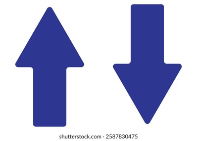 Up Down Arrow Icon North South Pointer Point Lift Elevator Button Download Upload Load Loading Cursor Forward Backward arrow . vector illustration eps 888.