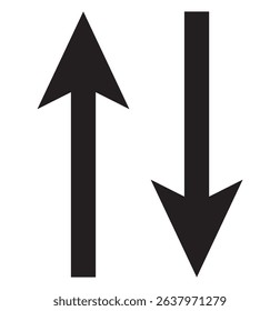 Up Down Arrow Icon North South Pointer Point Lift Elevator Button Download, Black Arrow Set Vector. Black Arrows pointing up and down eps 10