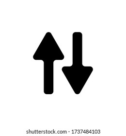 up and down arrow icon. up and down arrow sign