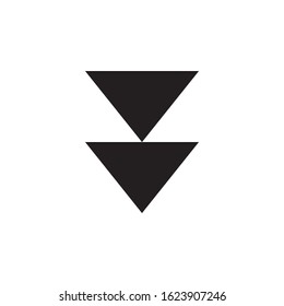 Down Arrow Icon In Trendy  Design Vector Eps 10