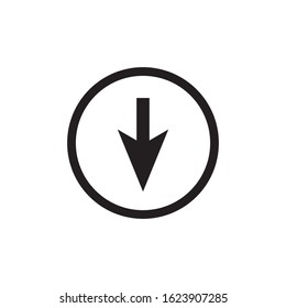 Down Arrow Icon In Trendy  Design Vector Eps 10
