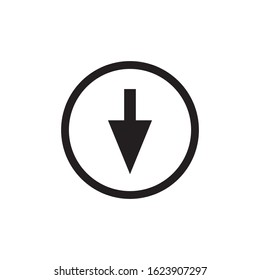 Down Arrow Icon In Trendy  Design Vector Eps 10