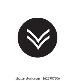 Down Arrow Icon In Trendy  Design Vector Eps 10