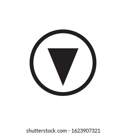 Down Arrow Icon In Trendy  Design Vector Eps 10