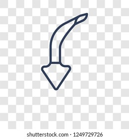 Down arrow icon. Trendy Down arrow logo concept on transparent background from User Interface and Web Navigation collection