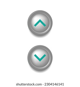 Up and down arrow icon vector