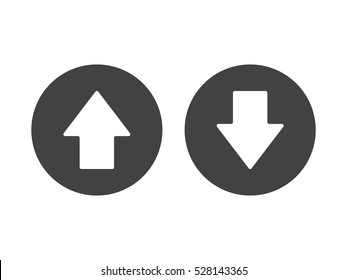 Up and down arrow icon vector